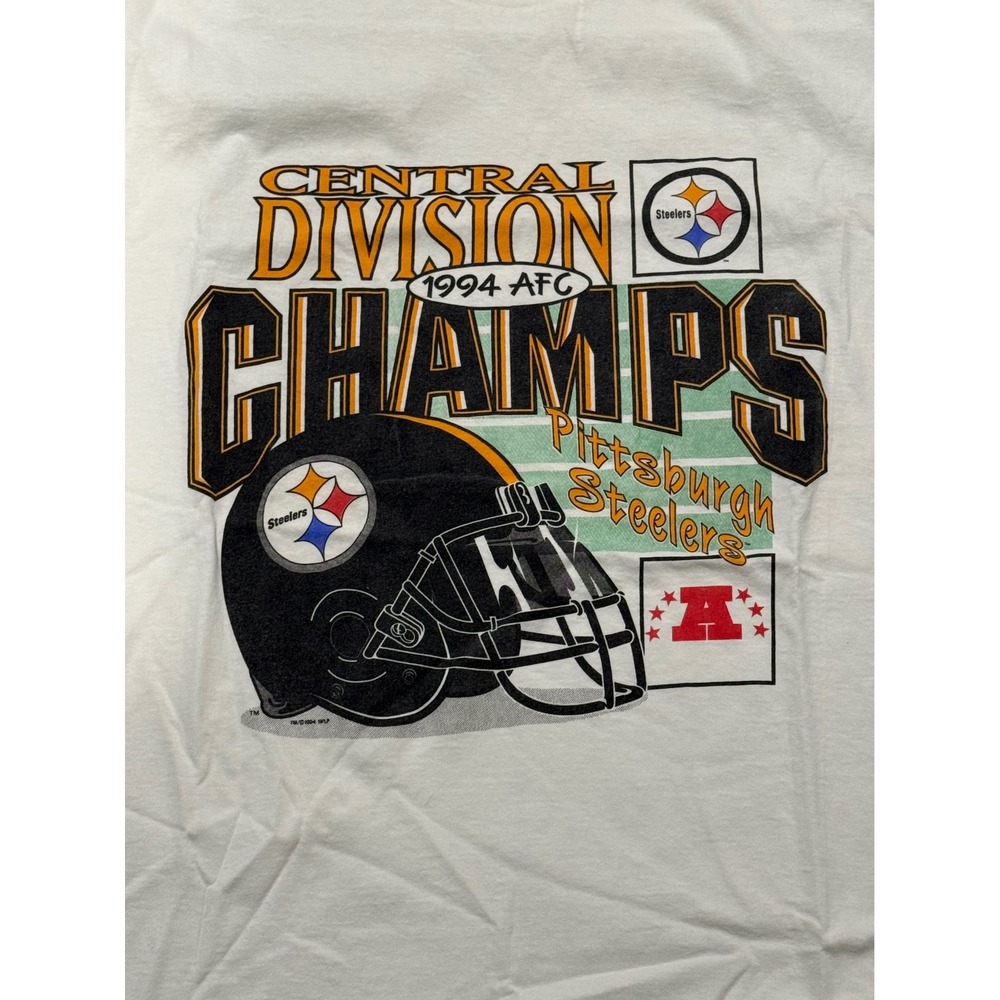 Vintage Starter Pittsburgh Steelers 1994 AFC Central Division Champs Shirt Large